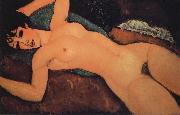 Amedeo Modigliani Sleeping nude with arms open USA oil painting artist